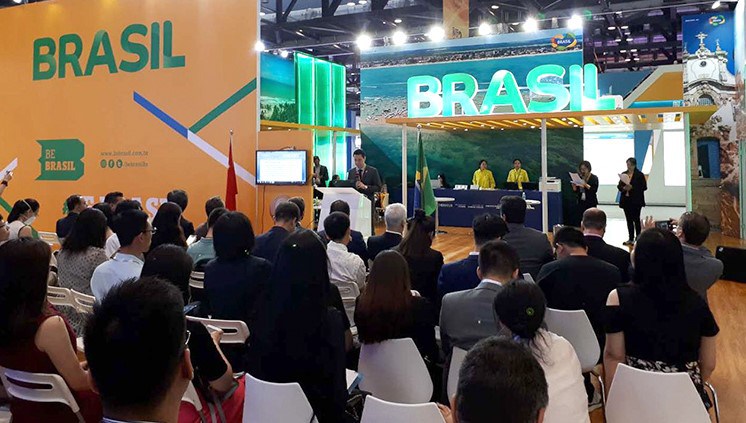Pavilhão do Brasil é eleito melhor da Feira Internacional de Comércio em Serviços da China